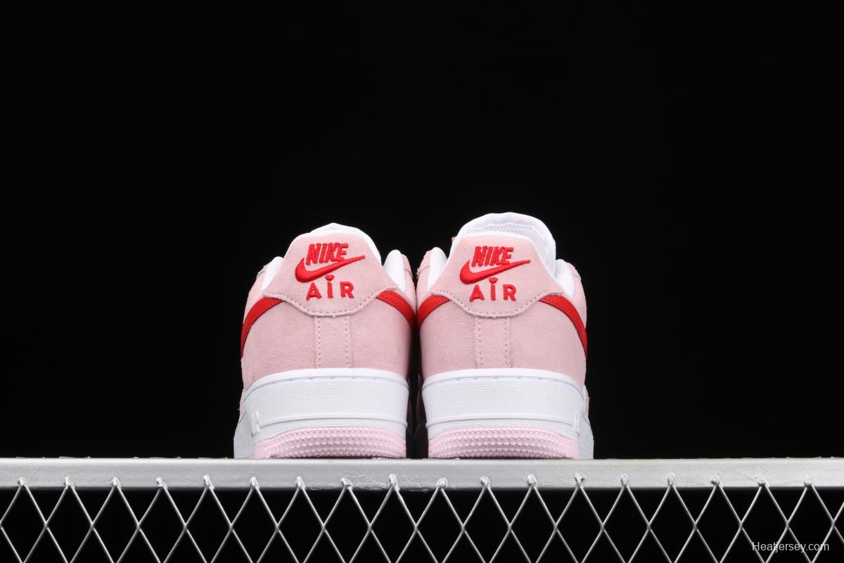 NIKE Air Force 11607 QS Pink Valentine's Day PEACEMINUSONE same style DD3384-600