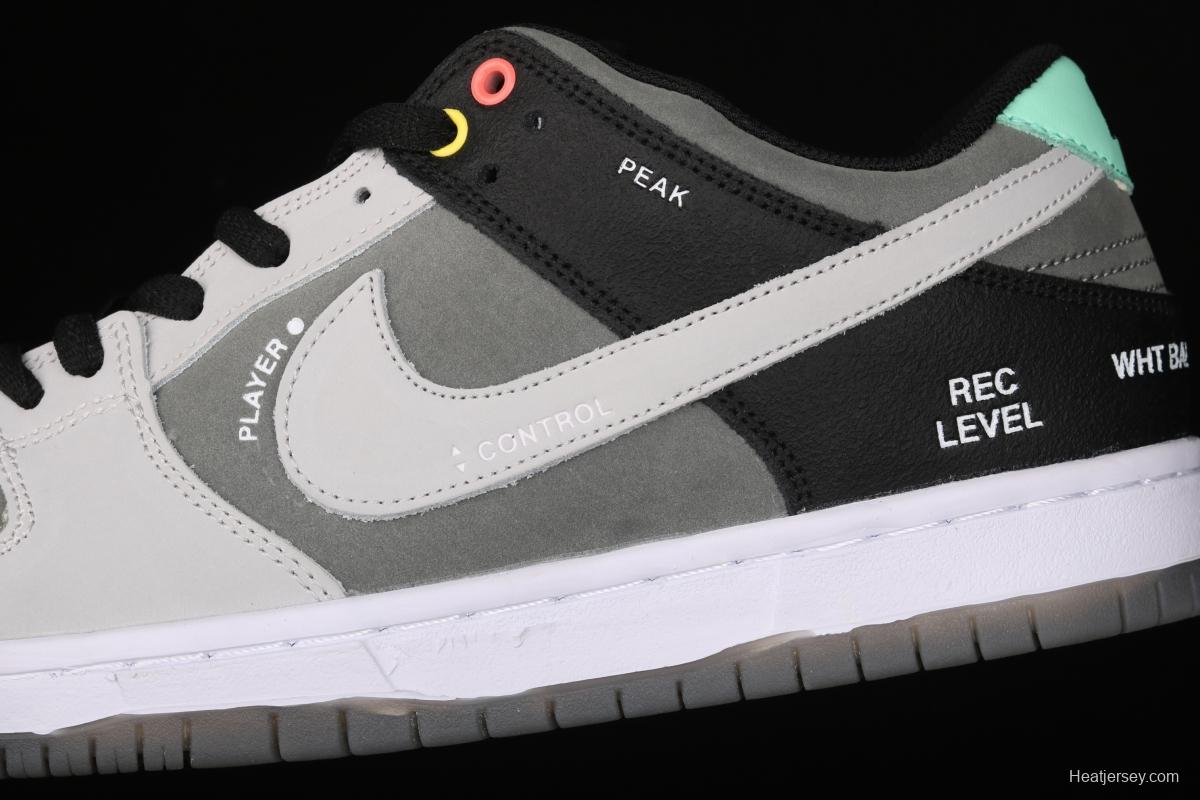 NIKE DUNK SB Low Pro ISO camera jointly named black and gray dunk series retro leisure sports skateboard shoes CV1659-001