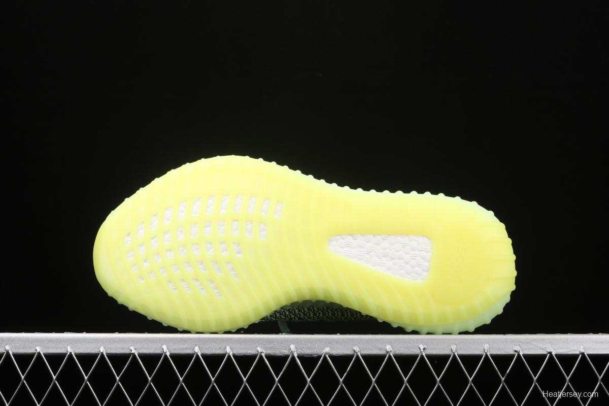 Adidas Yeezy Boost 350V2 Yeezreel FW5191 Darth Coconut 350 second generation hollowed-out black and yellow luminous angel color