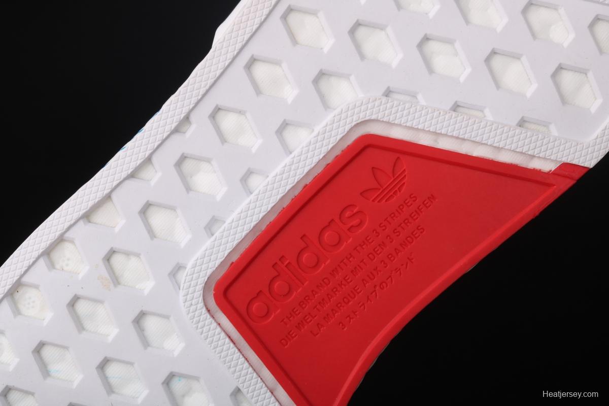 Adidas NMD R1 Boost V2 FY1439 second generation elastic knitted surface popcorn running shoes