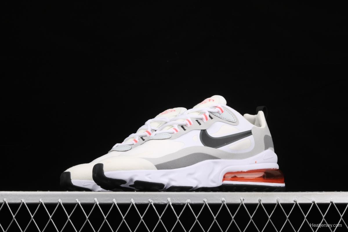 NIKE Air Max 270React new high-frequency mesh hollowing out function half-palm air cushion running shoes CT1280-100