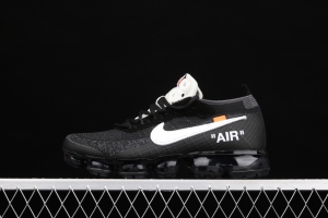 OFF-White x NIKE Vapor Max steam cushion jogging shoes AA3831-001