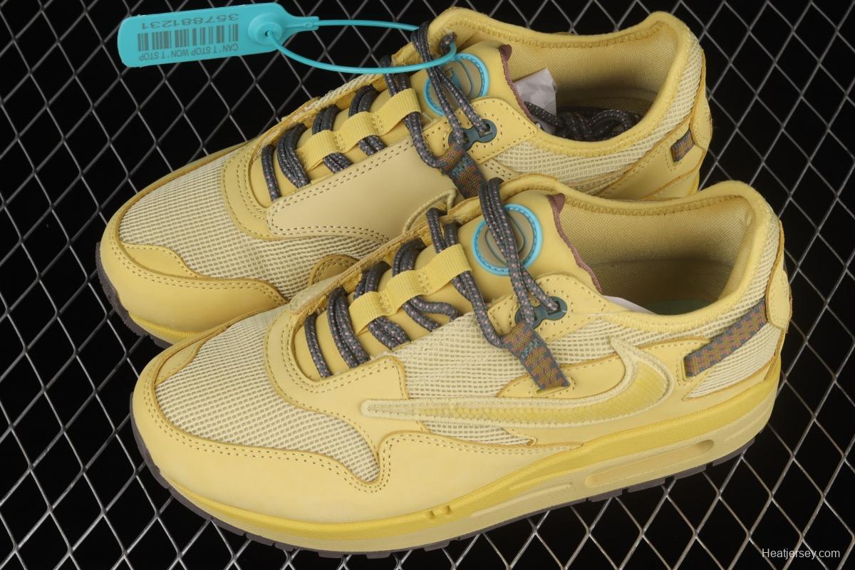 Travis Scoot x NIKE Air Max 1 co-branded wheat vintage casual running shoes DO9392-700