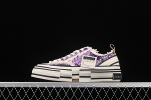 IMPACT x VESSEL G.O.P. LOW deconstructs overlapping thick-soled cork low-side high canvas vulcanized board shoes