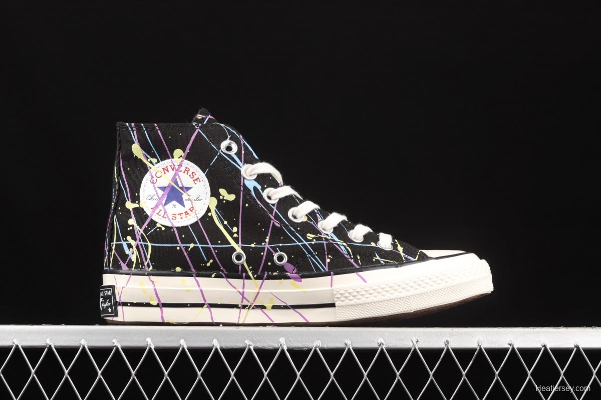 Converse Chuck 70s watercolor splash ink Chinese style high-top leisure board shoes 170801C