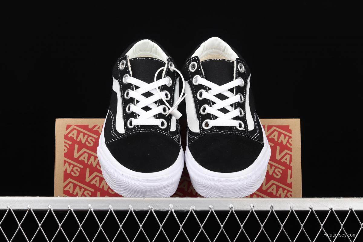 Vans Old Skool OS black and white side wide stripes LOGO low-top trendy sneakers VN0A3WLY6BT