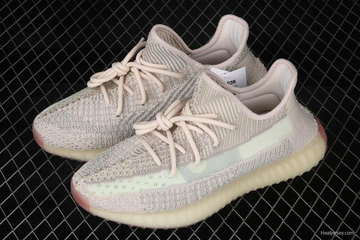 Adidas Yeezy 350 Boost V2 FW5318 Darth Coconut 350 second generation lemon star color match