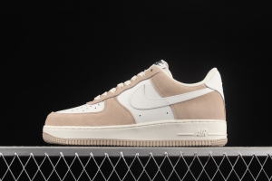 NIKE Air Force 1y07 white brown wheat low-top casual board shoes LZ6699-522