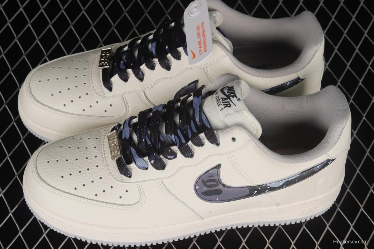 Bape x NIKE Air Force 1'07 Low ape head low-top casual sneakers AA1356-115