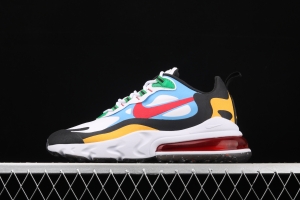 NIKE Air Max 270React new high-frequency mesh hollowing out function half-palm air cushion running shoes DA2610-161,