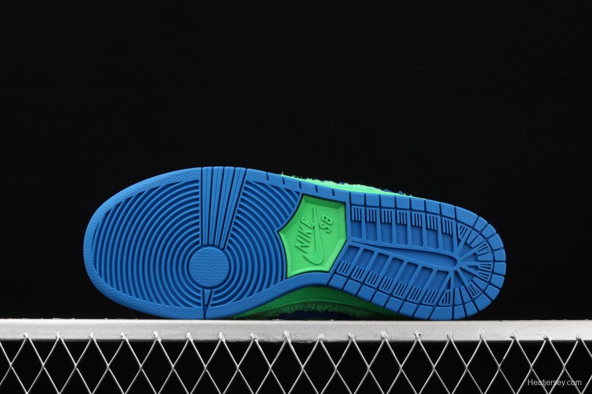 Grateful DeAdidas x NIKE SB DUNK Low Yellow Bear joint style green and blue bear sports skateboard shoes CJ5378-300