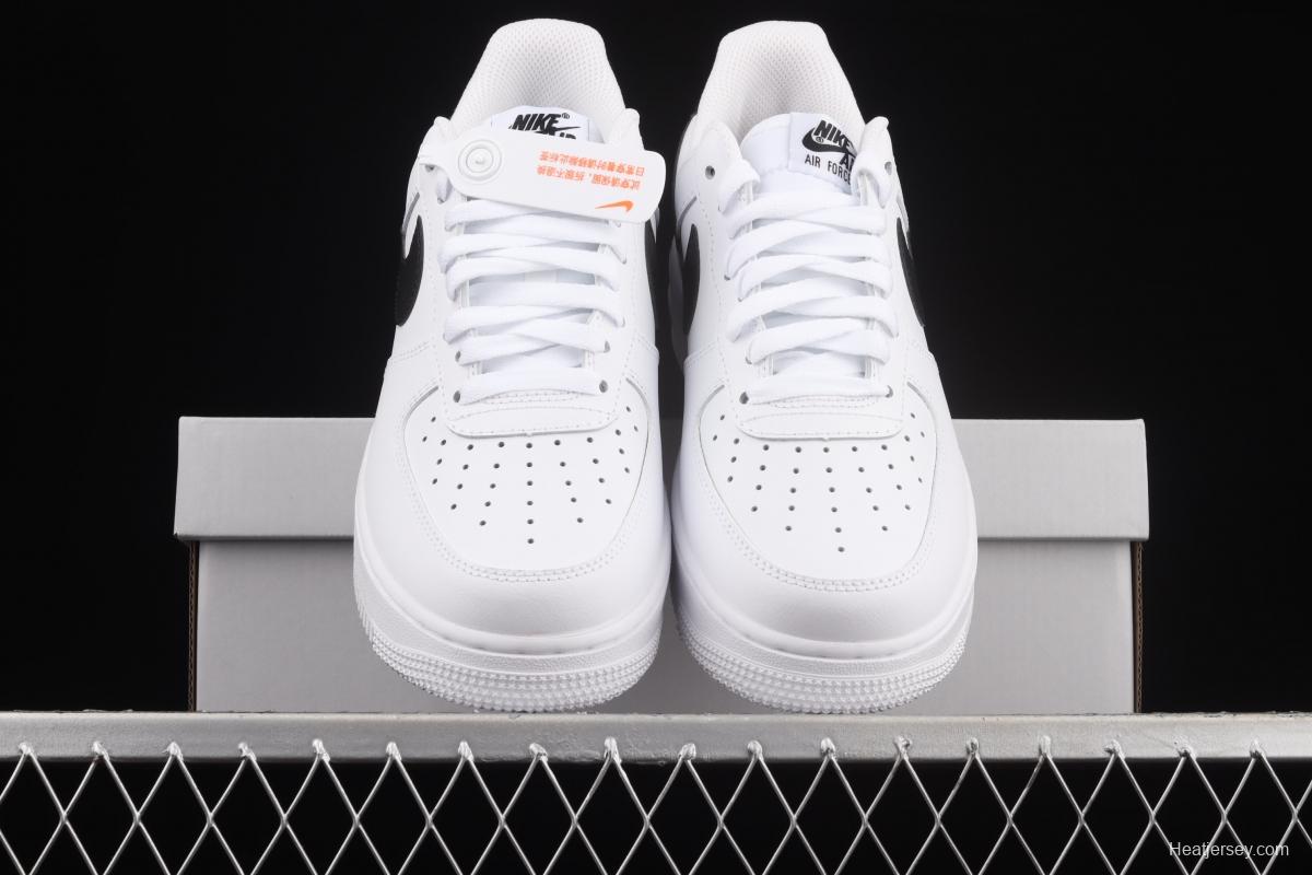 NIKE Air Force 1o07 Low AN20 classic white and black low-top casual board shoes CT2302-100