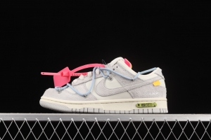 OFF-White x NIKE DUNK Low 12 of 50 OW suede SB buckle rebound fashion casual board shoes DJ0950-113