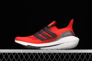 Adidas Ultra Boost 21 FZ1924 Das new thick-soled popcorn running shoes