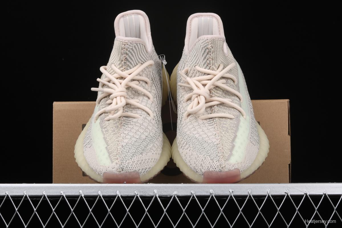 Adidas Yeezy 350 Boost V2 FW5318 Darth Coconut 350 second generation lemon star color match