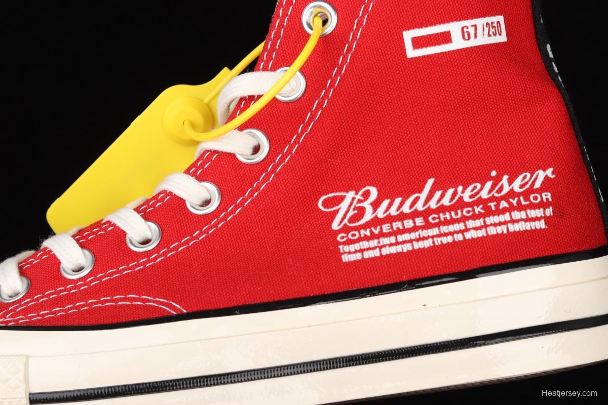 Budweiser x Converse Chuck 70 co-signed Budweiser limited edition couple canvas shoes M9697