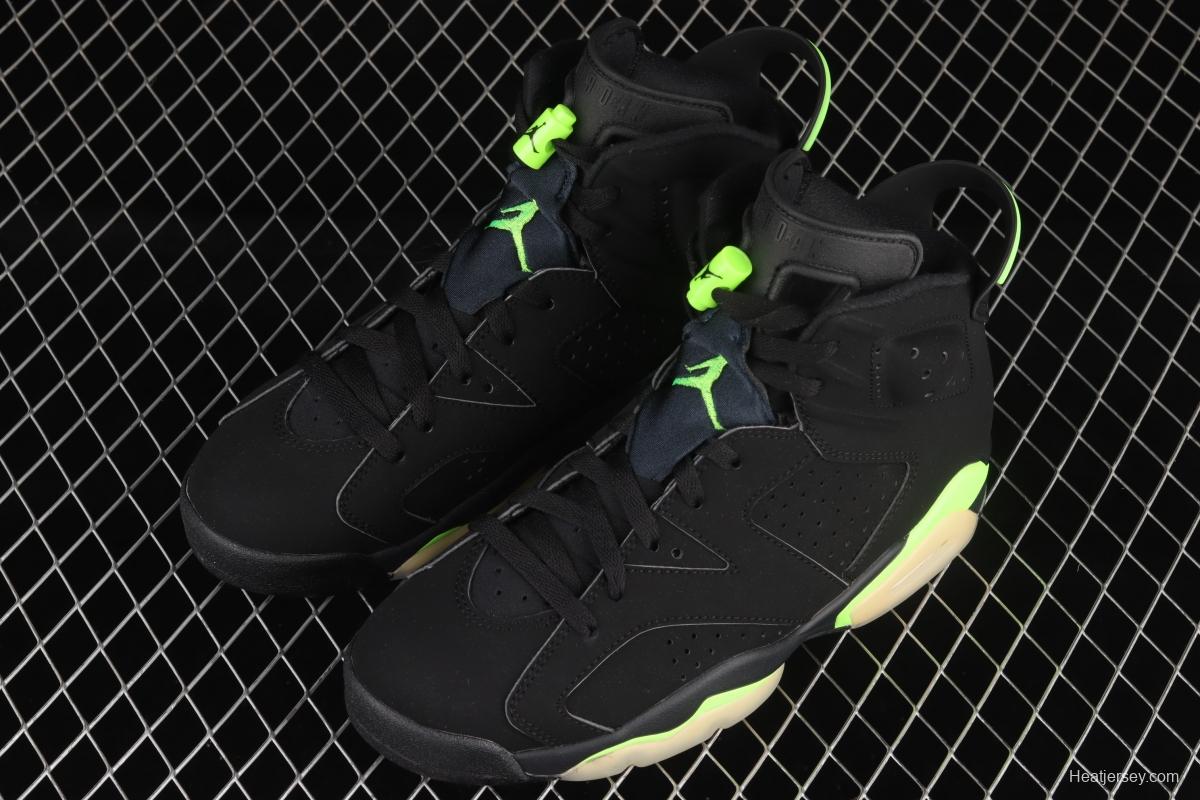 Air Jordan 6 Electric Green suede black green CT8529-003