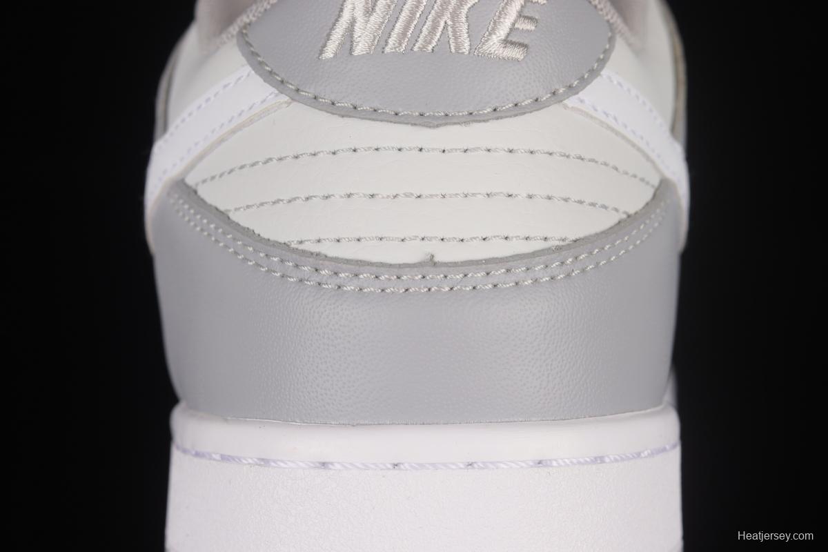 NIKE DUNK Low Retro Grey White Cool Grey Color Matching SB Buckle Rebounds Fashion Casual Sneakers DJ6188-001