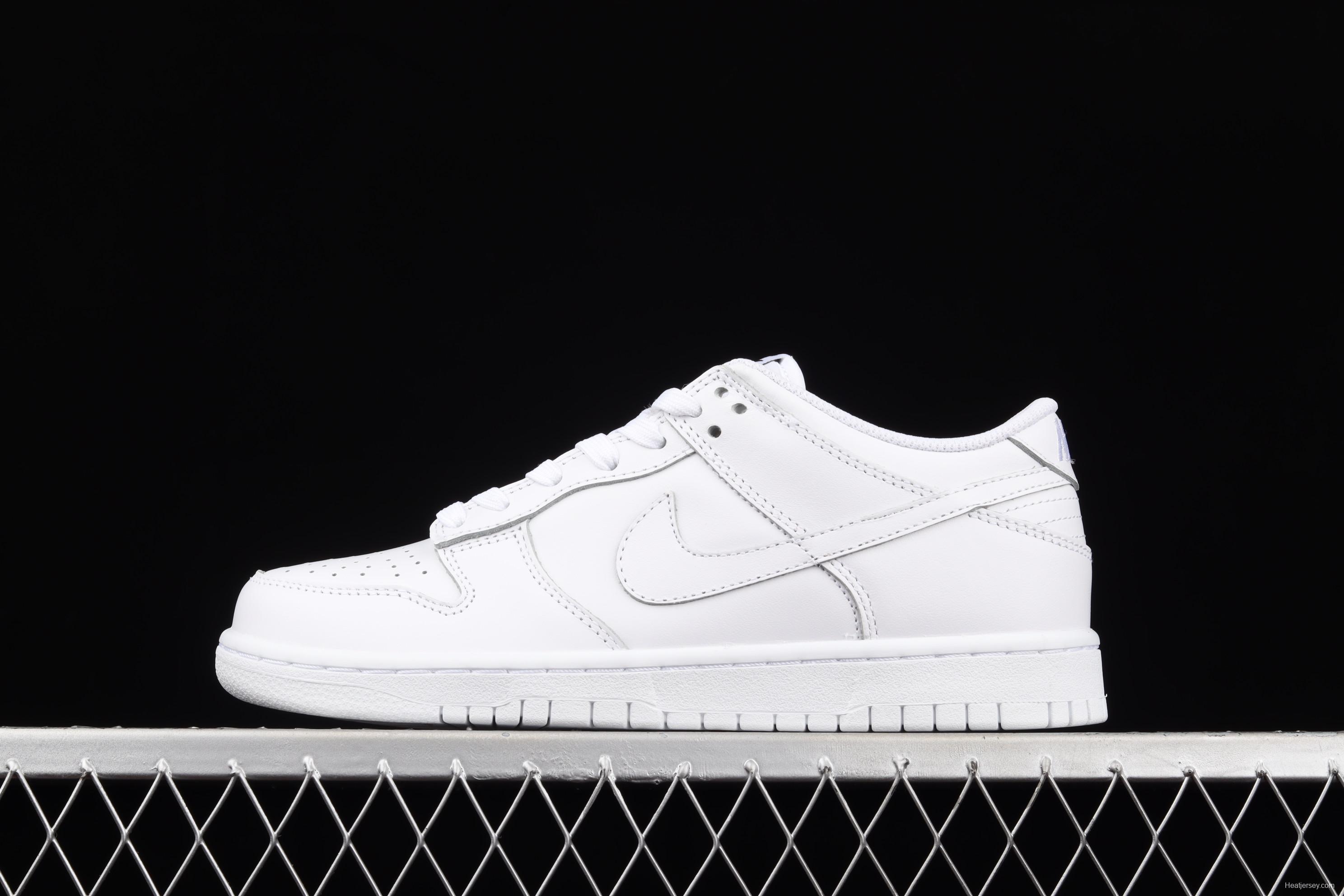 NIKE SB DUNK Low Prm pure white color SB buckle rebound fashion leisure board shoes DD1503-109