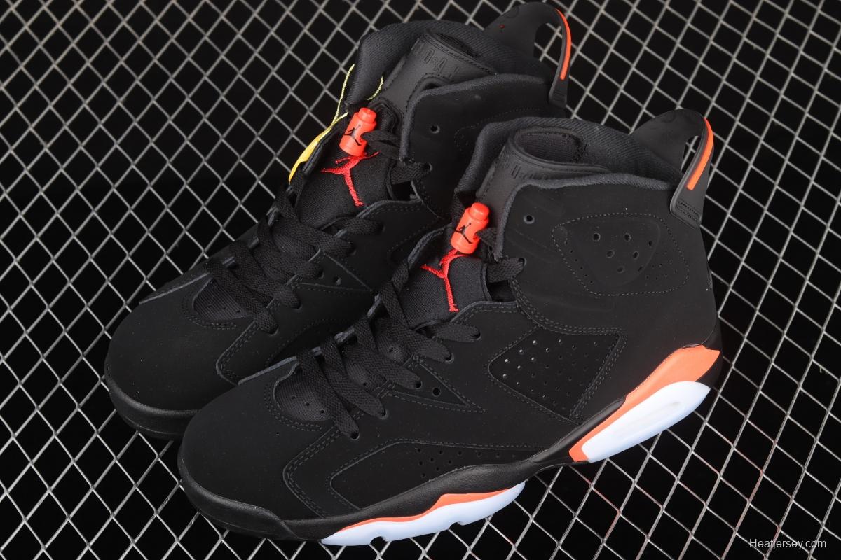 Air Jordan 6 Infrared Black Red Black Infrared 3M reflective Basketball Men's shoes 384664-060