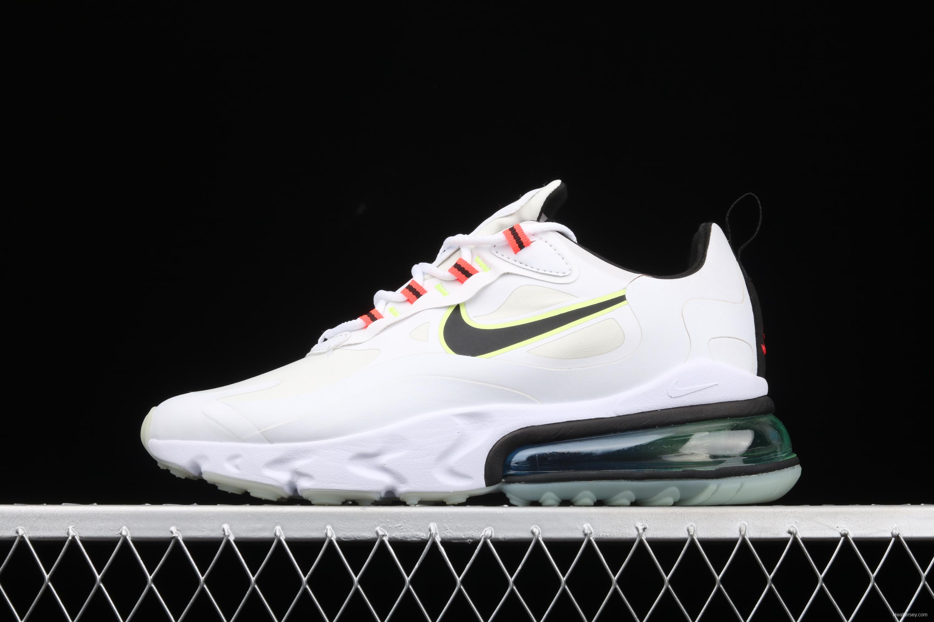 NIKE Air Max 270React new high-frequency mesh hollowing out function half-palm air cushion running shoes CZ6685-100