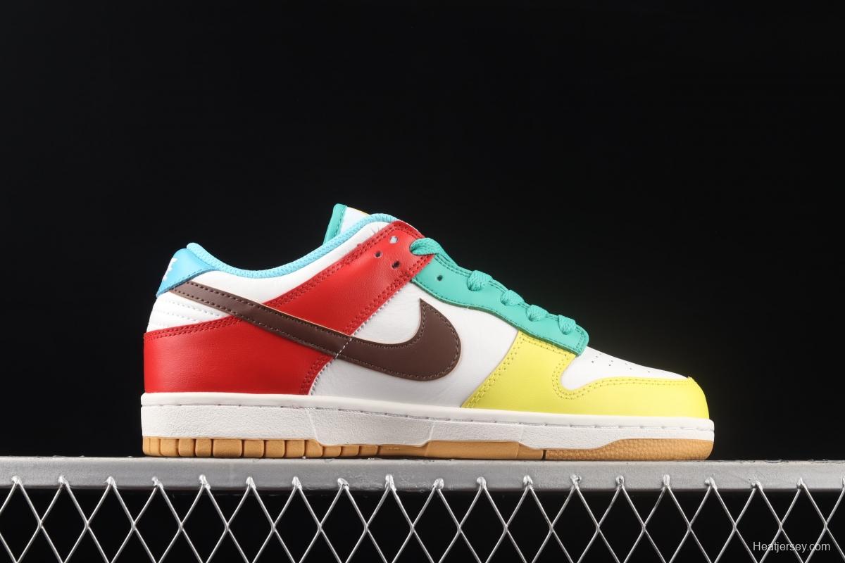 NIKE DUNK Low SE Free.99 asymmetrical mandarin duck SB buckle rebound fashion casual board shoes CZ2496-100