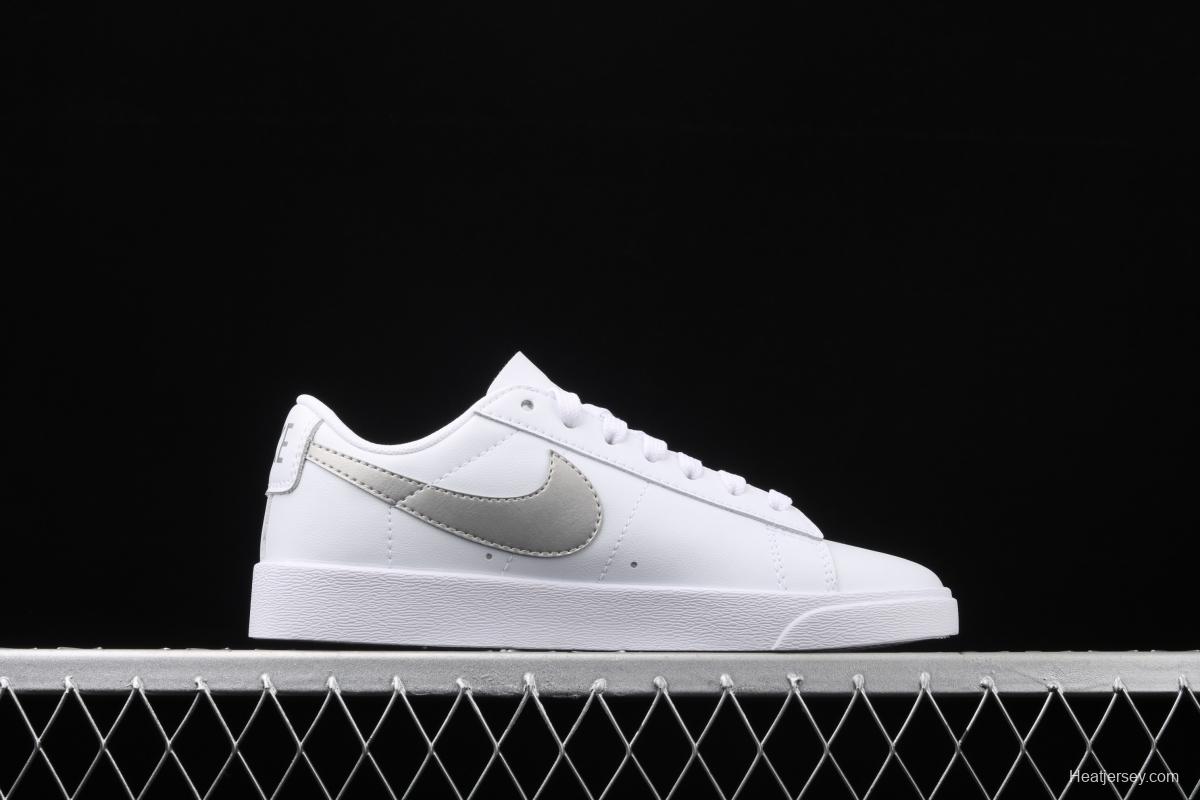 NIKE Blazer Low Prm Trail Blazers Silver check low-top skateboard shoes AA3961-101