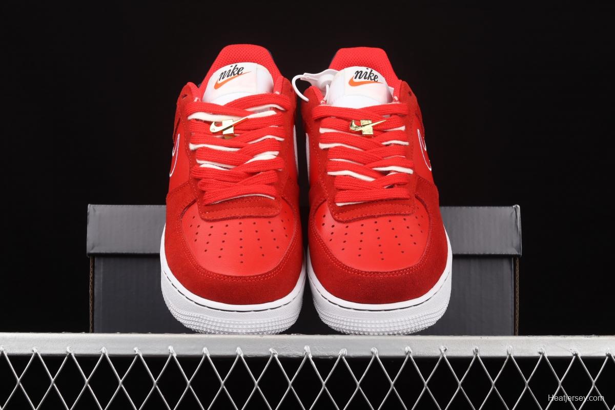 NIKE Air Force 11407 Low China Red embroidery Hook low-top casual board shoes DB3597-600