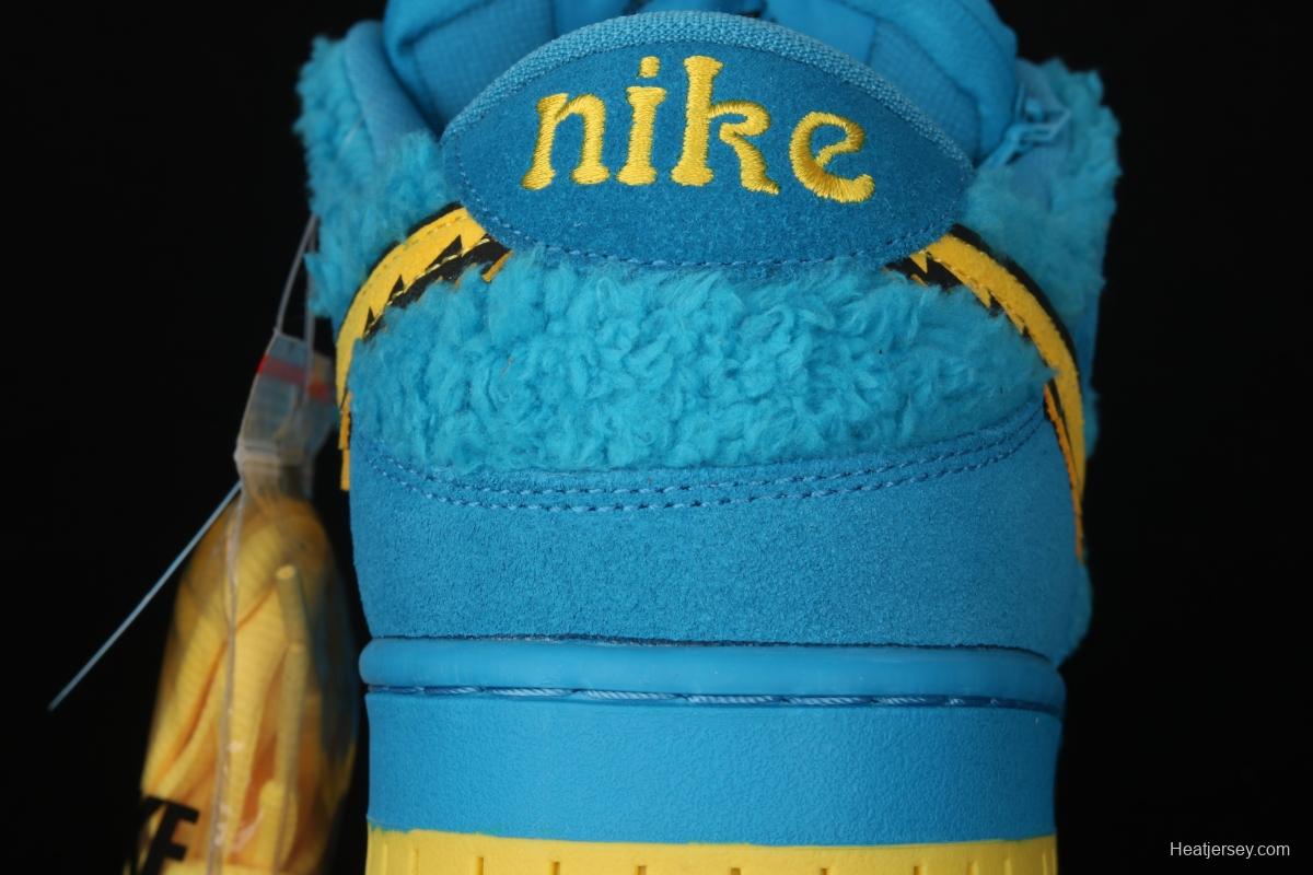 Grateful DeAdidas x NIKE SB DUNK Low Yellow Bear joint style blue and yellow bear sports skateboard shoes CJ5378-400