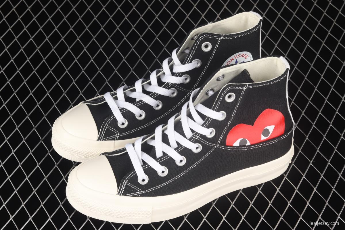 Converse All Star x CDG 2021 Sichuan Jiubao Ling co-named 1CL876 high-top casual board shoes.