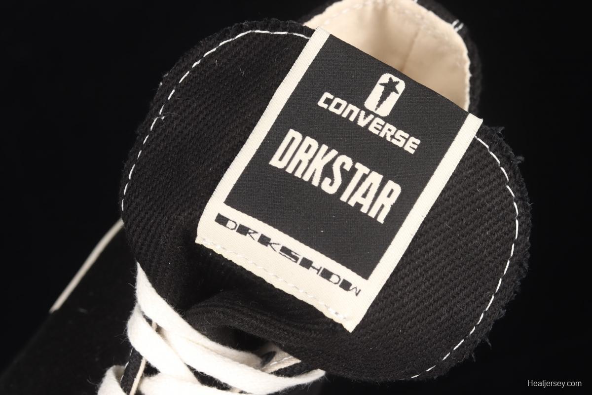 Converse x DRKSHDW international famous designer RickOwens launched a joint series of high-top casual board shoes A00130C.