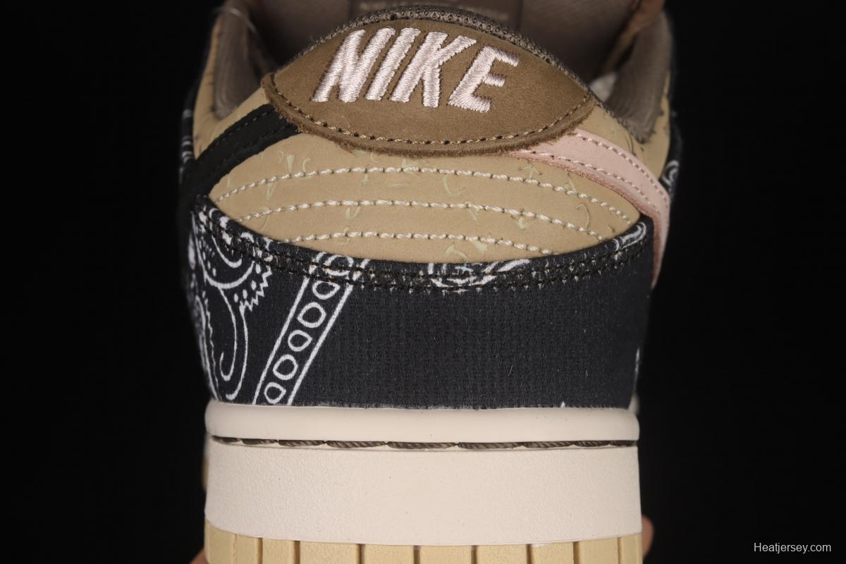 Travis Scott × SB DUNK joint name board shoes cashew fruit CT5053-001