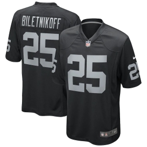 Men's Fred Biletnikoff Black Retired Player Limited Team Jersey