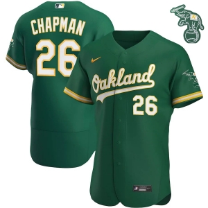 Men's Matt Chapman Kelly Green Alternate 2020 Authentic Player Team Jersey