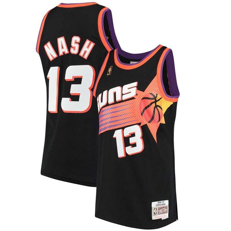 Men's Steve Nash Black Retro Classic Team Jersey