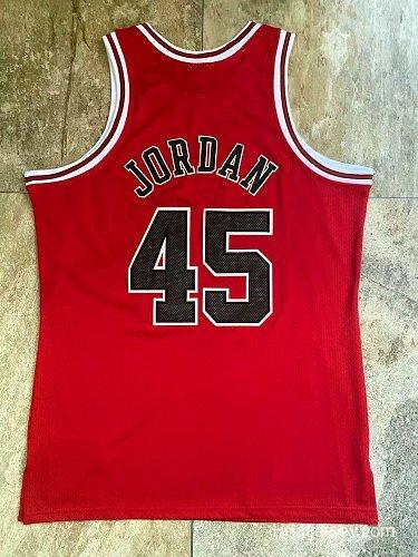 Men's Michael Jordan Red Retro Classic Team Jersey