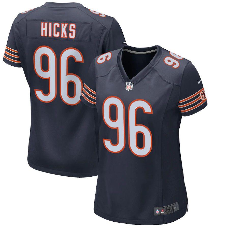 Women's Akiem Hicks Navy Player Limited Team Jersey