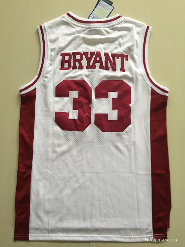 Kobe Bryant 33 Lower Merion High School White Basketball Jersey