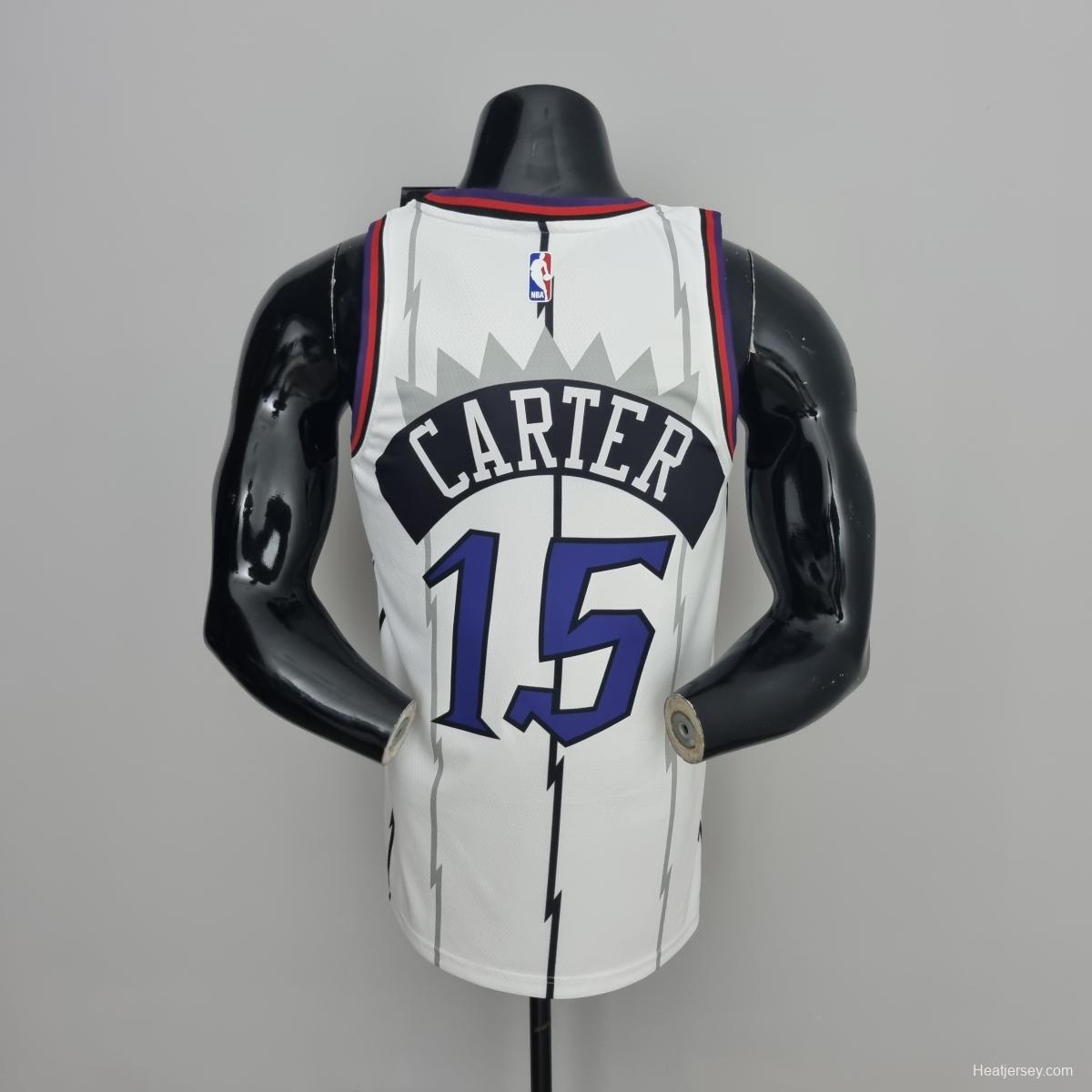 Toronto Raptors CARTER #15 White NBA Jersey