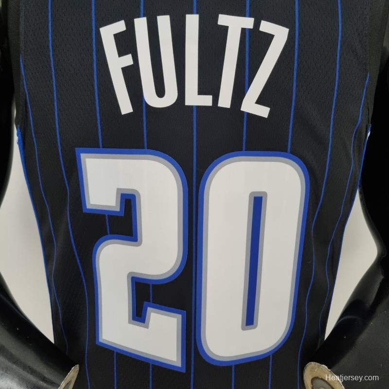 75th Anniversary Fultz#20 Orlando Magic Black NBA Jersey