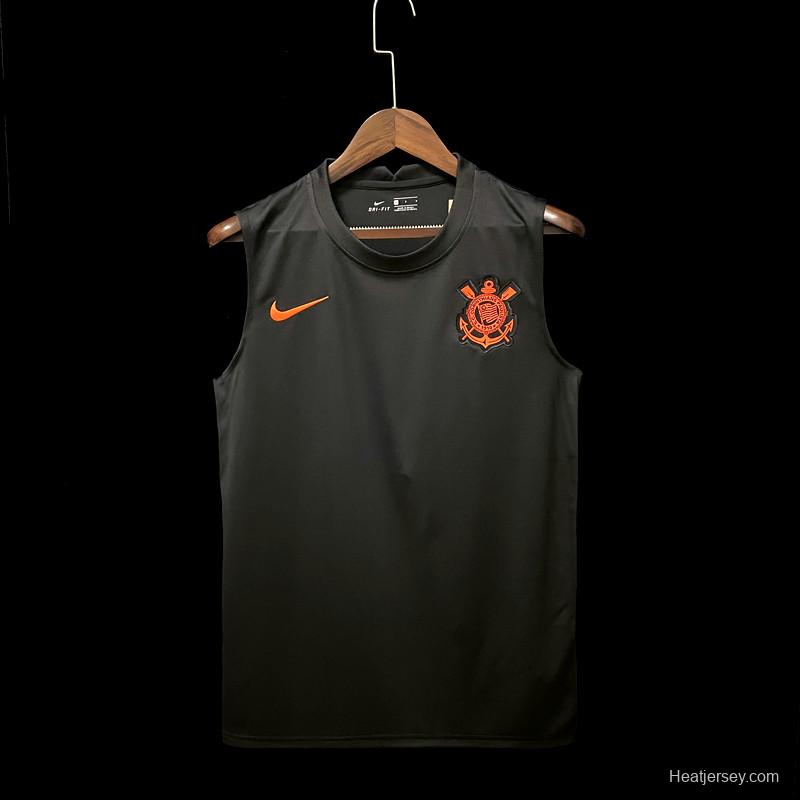 22/23 Corinthians Pre-match Training Black Vest 