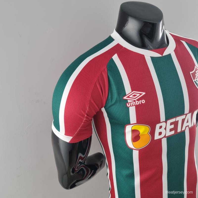 Player Version 22/23 Fluminense Home  Soccer Jersey