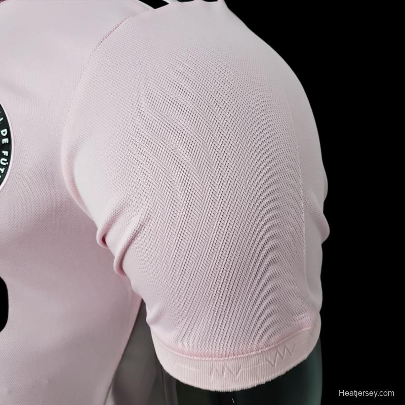 Player Version 22/23 Miami Home Pink Soccer Jersey