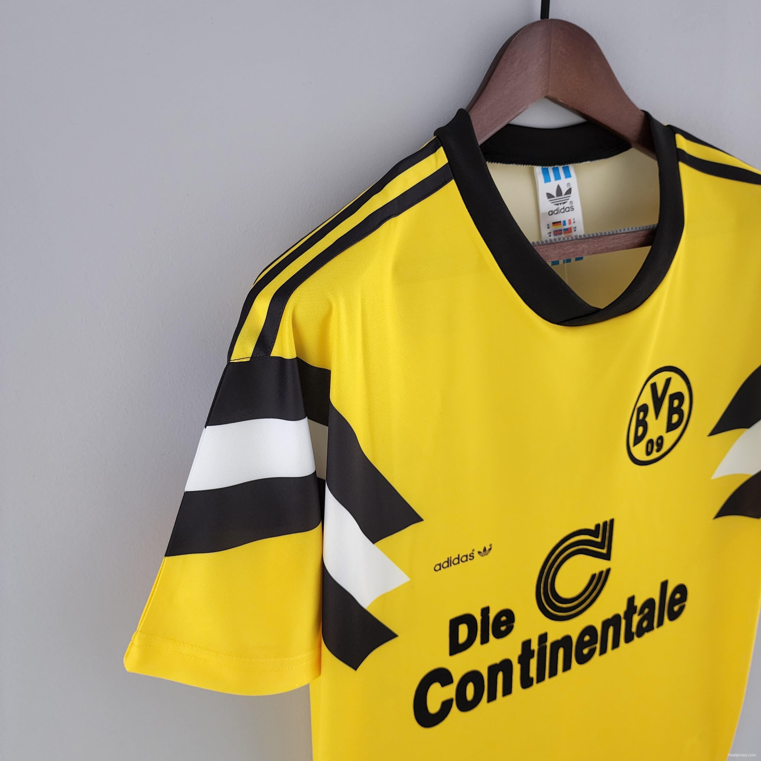 Retro 1989 Dortmund Home Soccer Jersey