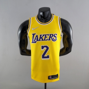 75th Anniversary IRVING #2 Los Angeles Lakers Yellow NBA Jersey