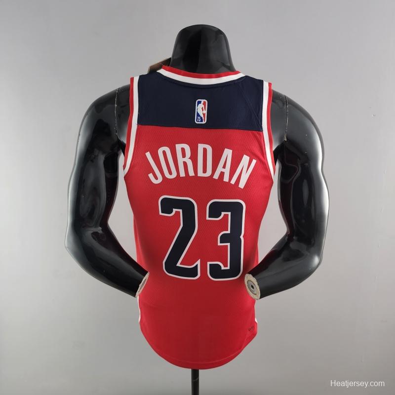 75th Anniversary JORDAN #23 Wizards Red, White And Blue NBA Jersey