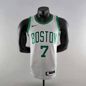 BROWN#7 Boston Celtics Grey NBA Jersey