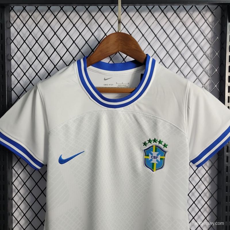 2022 Woman Brazil Concept White Jersey