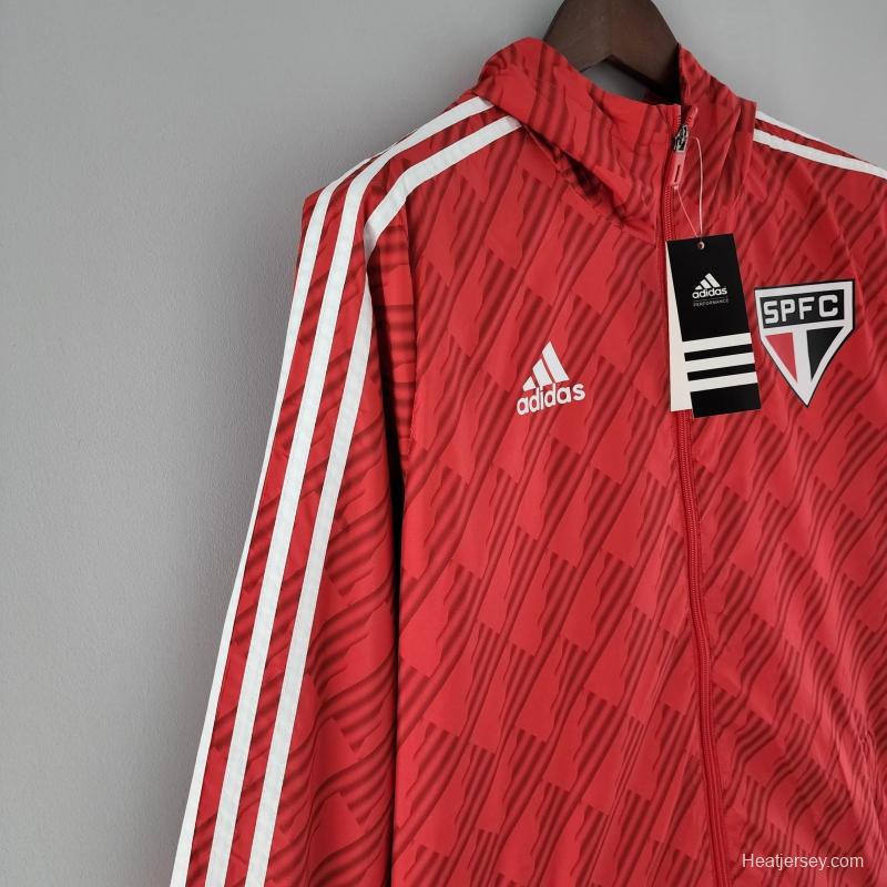 2022 Sao Paulo Windbreaker Red White