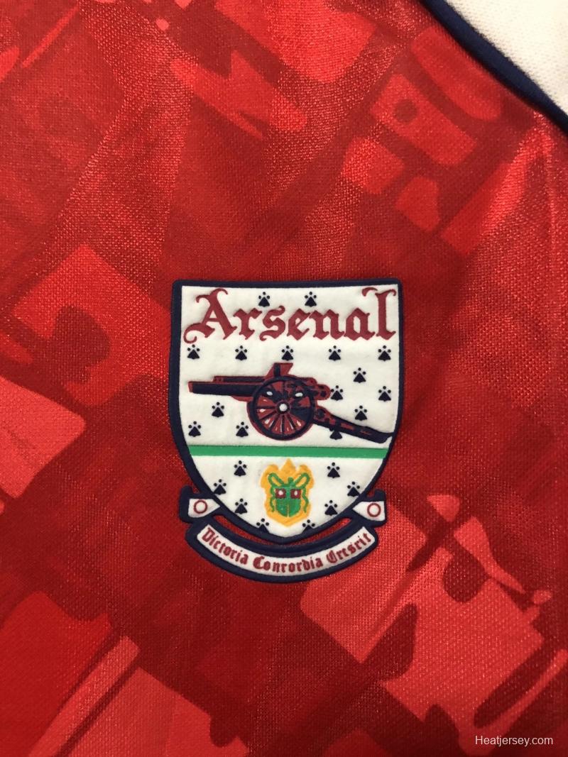 Retro 90/92 Arsenal Home Soccer Jersey